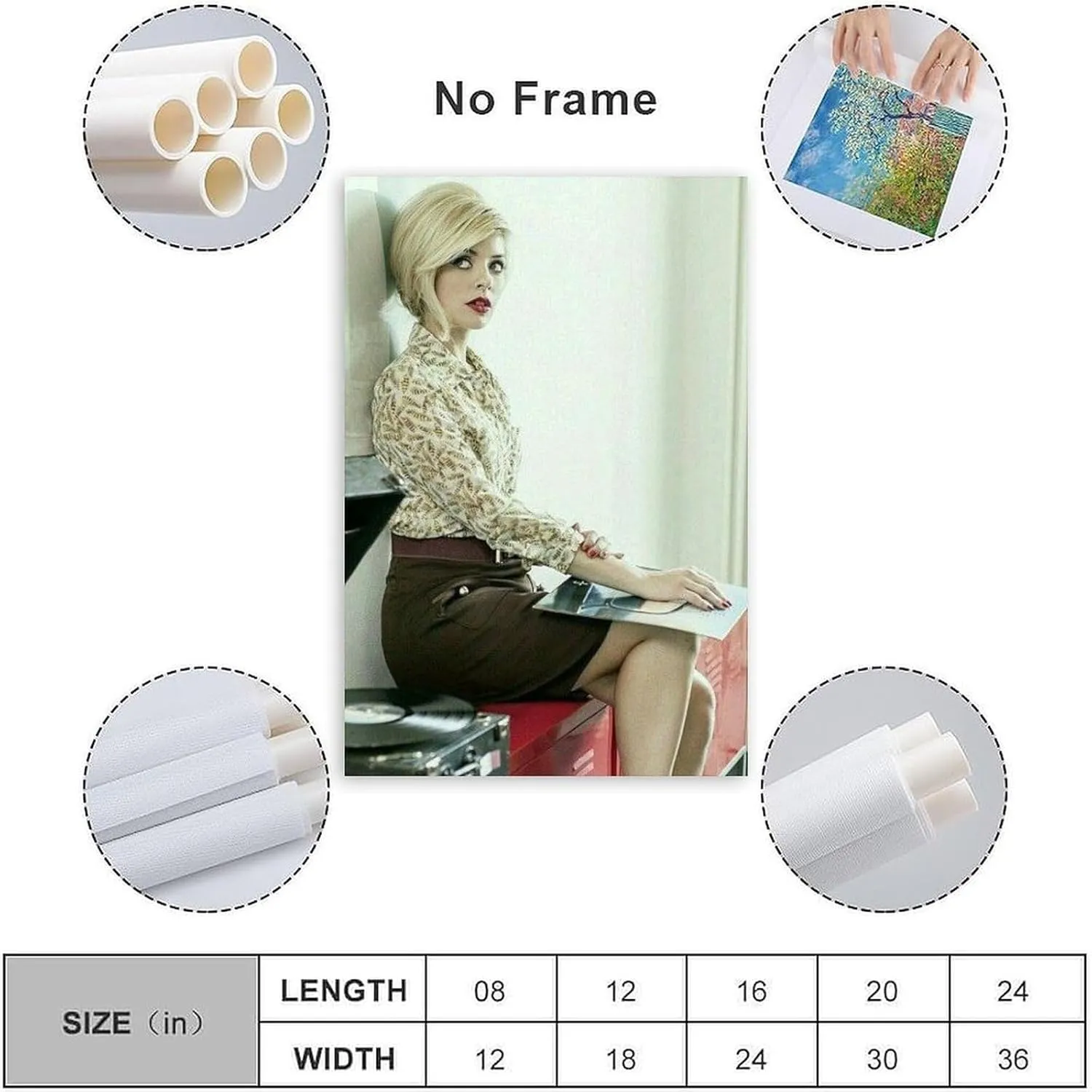 Holly Willoughby British Model Writer Sexy Photo Poster(4) Wall Art Poster Canvas Print Office Bedroom Living Room Aesthetic Decor Poster 08x12inch(20x30cm) Unframe-style