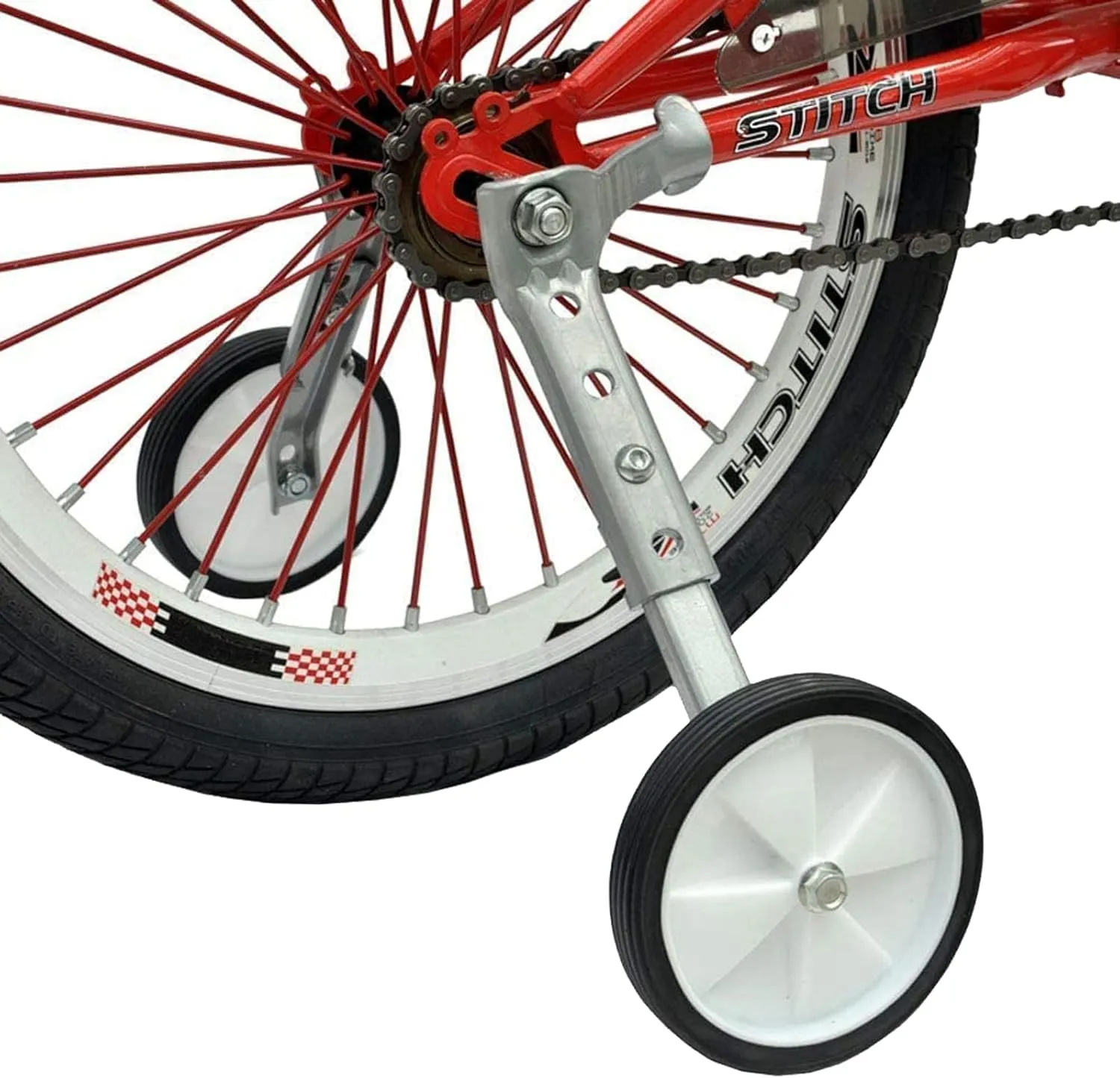 HOMEE Bicycle Training Wheels, Variable Speed Kids Bicycle Stabilizers Mounted Kit, Fit for 18 20 22 Inch Bikes (1Pair）
