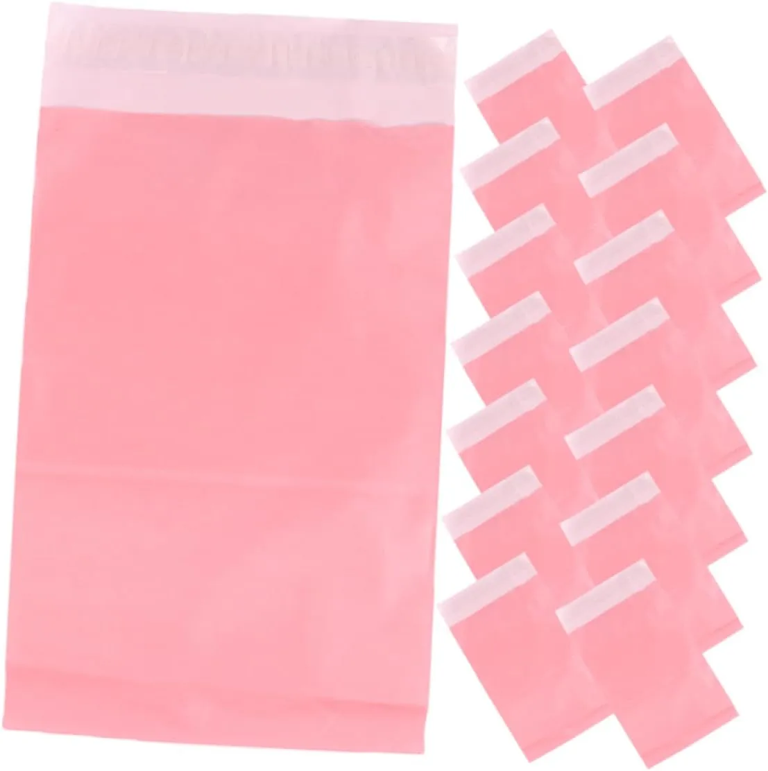 HOMSFOU 100pcs Portable Envelopes Multi-function Package Bags Self-sealing Waterproof Mailers for Business Use