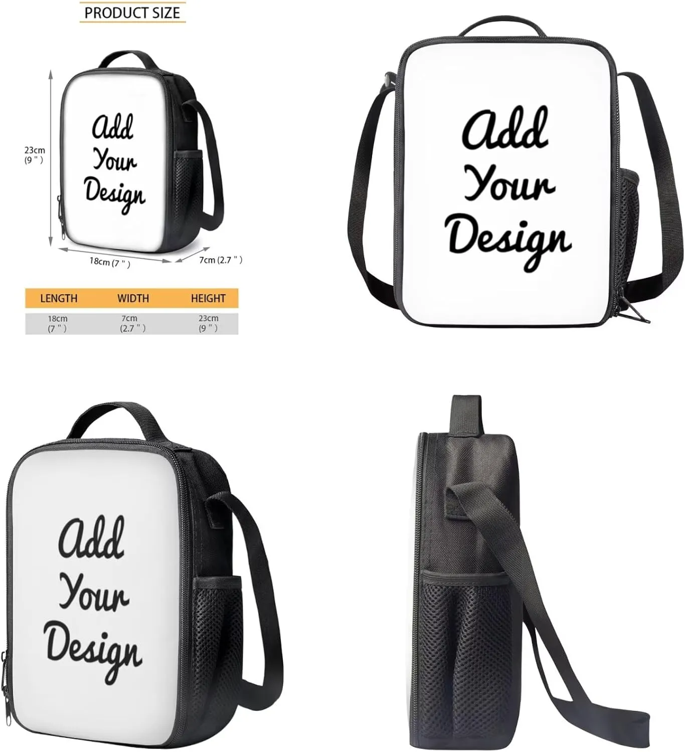 HUGS IDEA Custom School Backpack Personalized Bookbag for Girls Boys Custom School Bag with Photo Add Your Own Name Picture Custom Gifts for Your Son or Daughter Children's Gifts