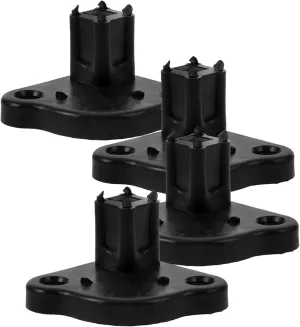iplusmile 4pcs Camping Tent Foot Clamp Material Awning Bracket for Rv and Tent Connection Lightweight Automatic Design for Easy Installation and Stability Essential Outdoor Hardware