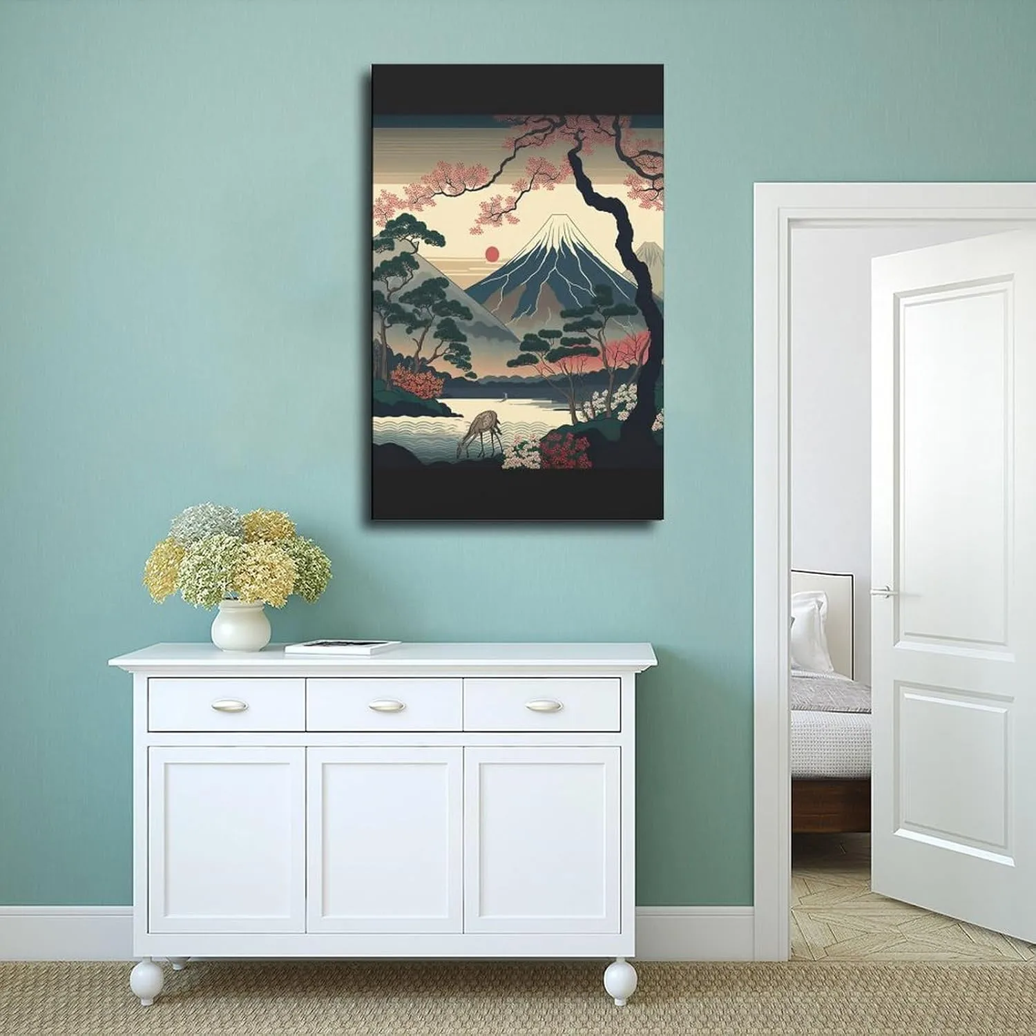 Japanese Murals - Landscape Prints - Modern Japanese Art - Japanese Scenic Spots 7 Canvas Poster Bedroom Decor Landscape Office Room Decor Gift Frame: Frame:16x24inch(40x60cm)