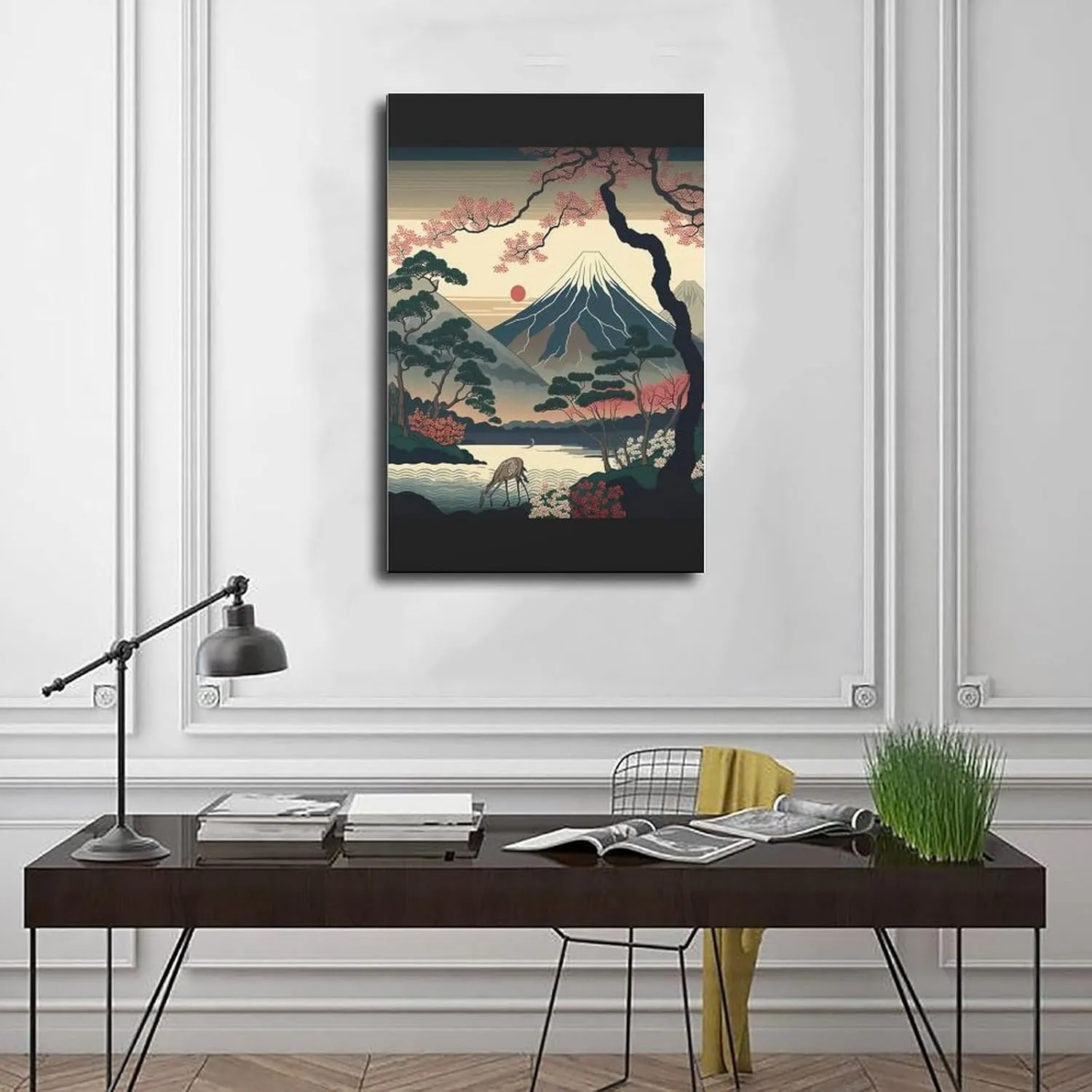 Japanese Murals - Landscape Prints - Modern Japanese Art - Japanese Scenic Spots 7 Canvas Poster Bedroom Decor Landscape Office Room Decor Gift Frame: Frame:16x24inch(40x60cm)