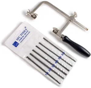 Jewelers Saw Frame Set with Blades 1/0 to 6/0 - SFC Tools - 49-230