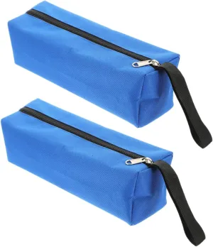 jojofuny Tool Storage Pouch Zipper Bag Pouch 2pcs Oxford Fabric for Mechanics Electricians