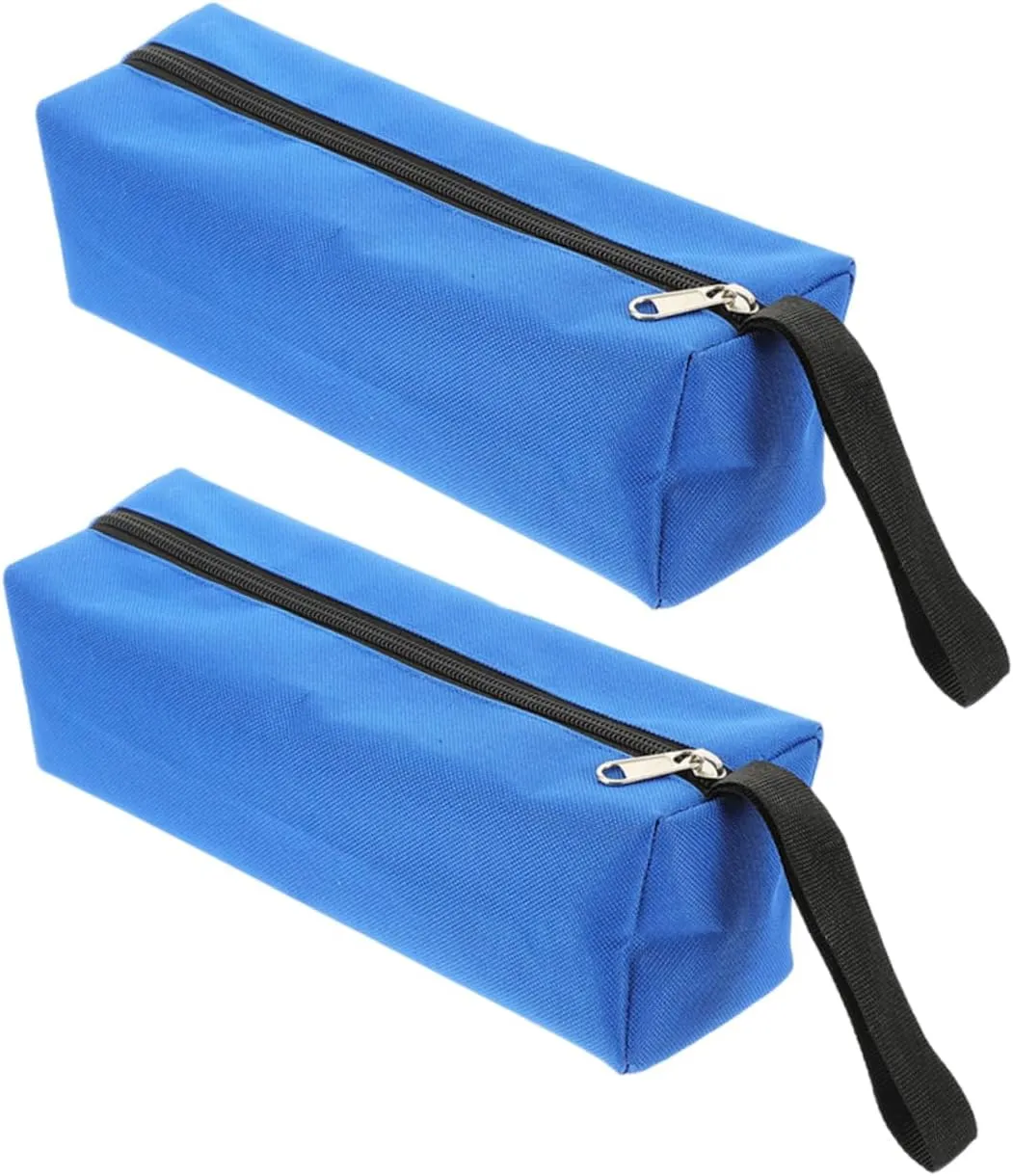 jojofuny Tool Storage Pouch Zipper Bag Pouch 2pcs Oxford Fabric for Mechanics Electricians