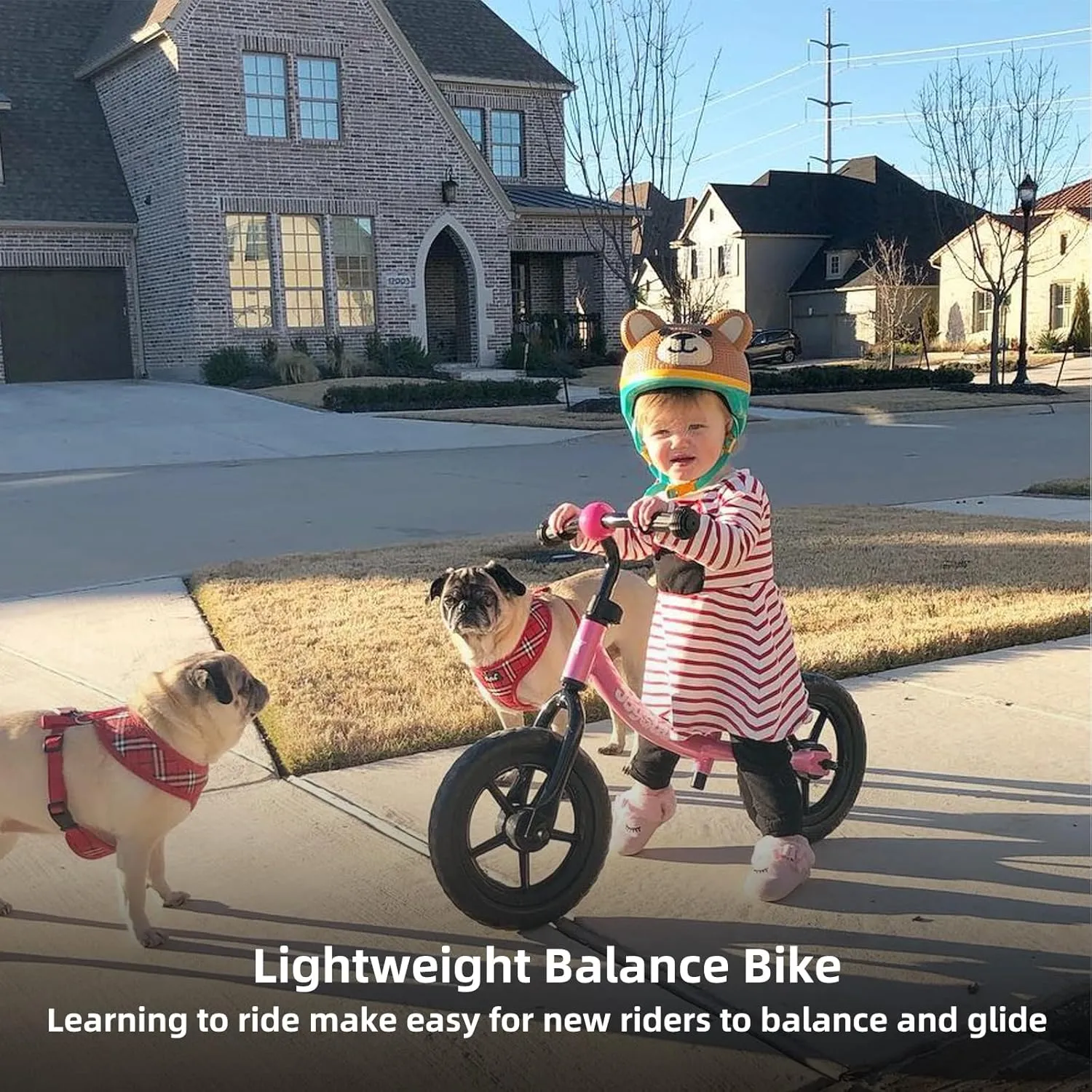 JOYSTAR 12 Inch Balance Bike for 18months, 2, 3, 4, and 5 Years Old Boys and Girls, Lightweight Push Bike with Adjustable Handlebar and Seat, Gift Bike for 2-5 Boys Girls
