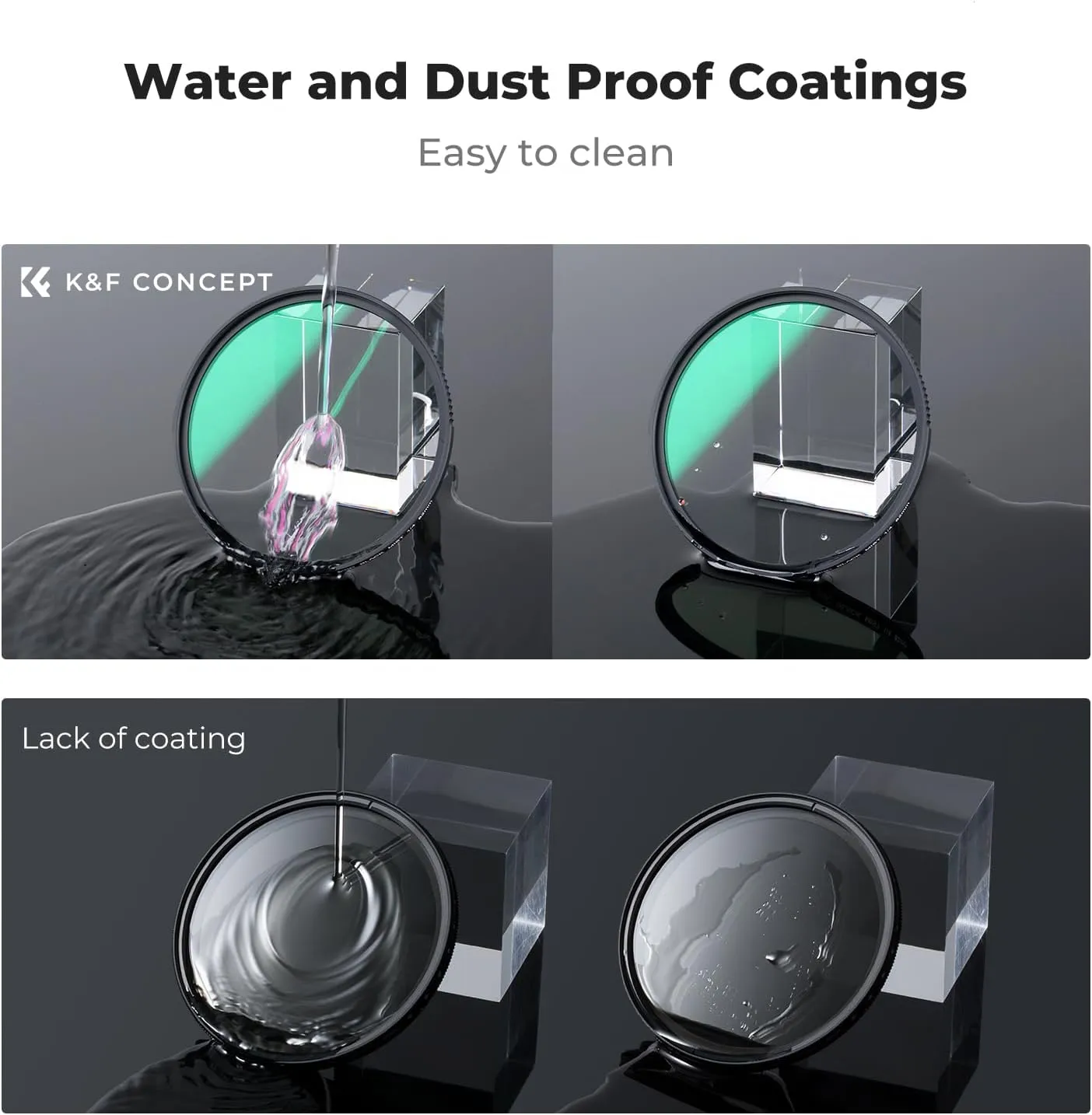 K&F Concept 43mm Black Diffusion 1/4 Filter Mist Cinematic Effect Filter with 28 Multi-Layer Coatings Waterproof/Scratch Resistant for Video/Vlog/Portrait Photography