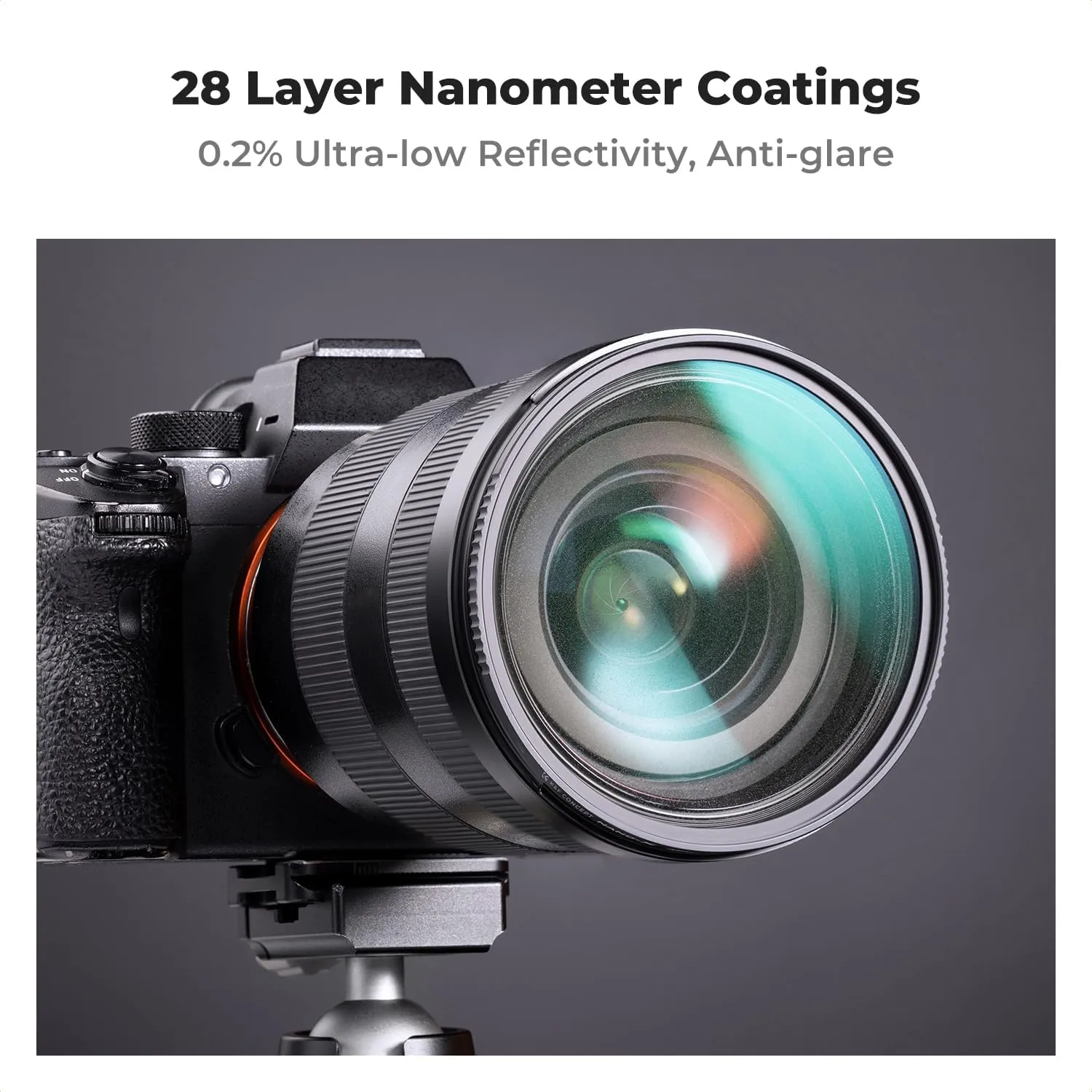 K&F Concept 43mm Black Diffusion 1/4 Filter Mist Cinematic Effect Filter with 28 Multi-Layer Coatings Waterproof/Scratch Resistant for Video/Vlog/Portrait Photography