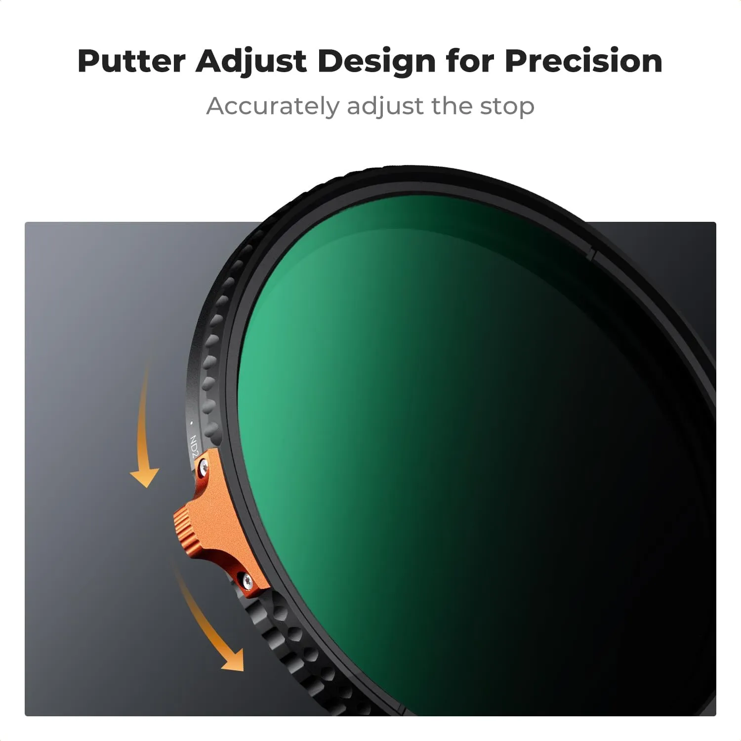 K&F Concept 82mm Putter Variable ND Filter ND2-ND400 (1-9 Stops) 28 Multi-Layer Coatings Import AGC Glass Adjustable Neutral Density Filter for Camera Lens (Nano-X Series)