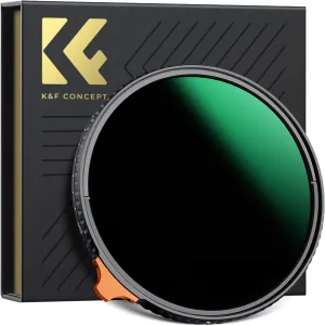 K&F Concept 82mm Variable ND Lens Filter ND3-ND1000 (1.5-10 Stops) Putter Adjustable HD Neutral Density Filter with 28 Multi-Layer Coatings for Camera Lens (Nano-X Series)