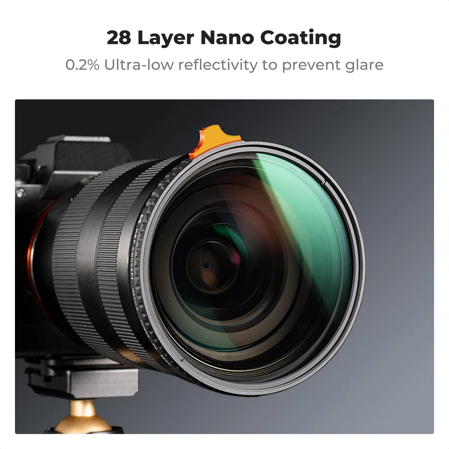 K&F Concept 82mm Variable ND Lens Filter ND3-ND1000 (1.5-10 Stops) Putter Adjustable HD Neutral Density Filter with 28 Multi-Layer Coatings for Camera Lens (Nano-X Series)