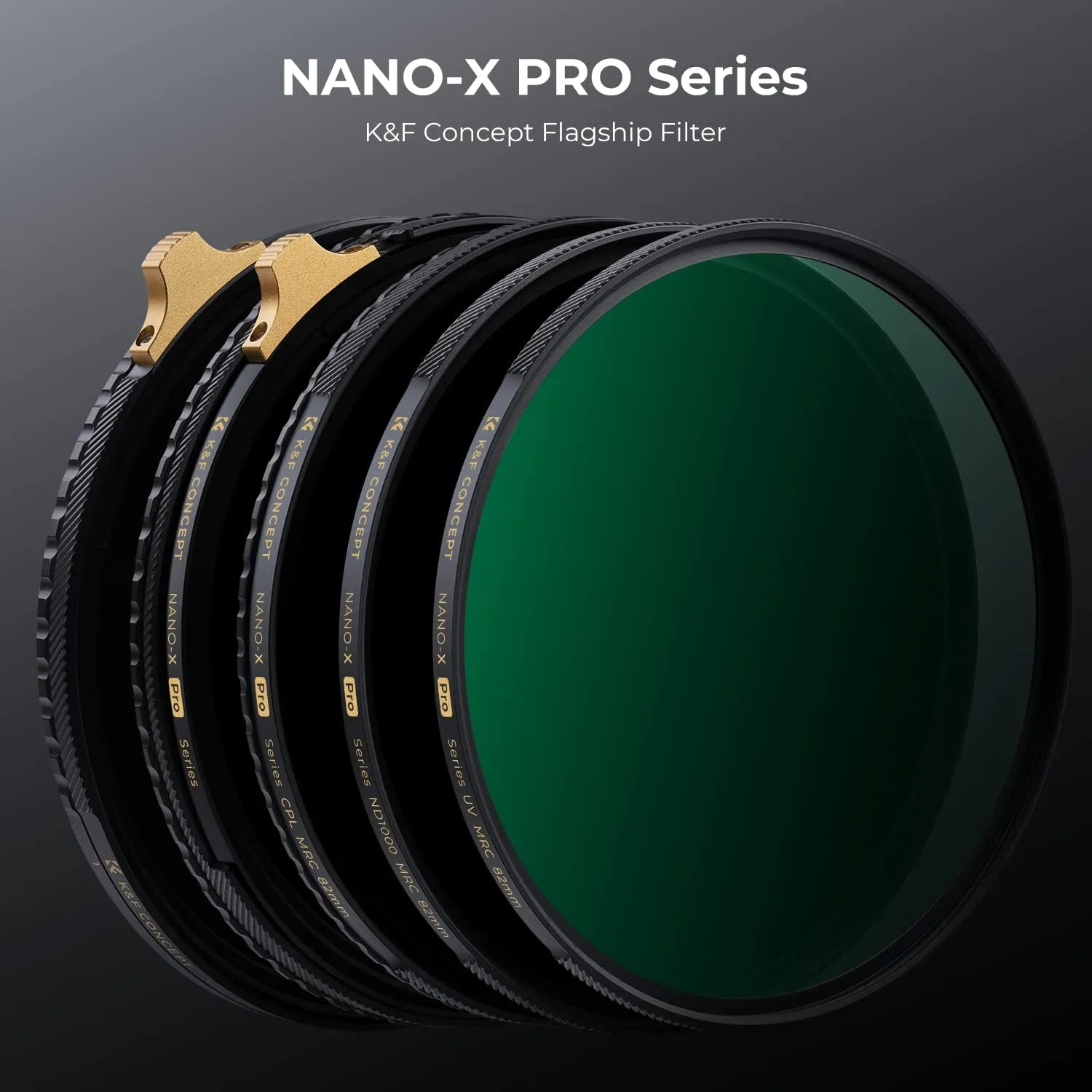 K&F Concept 82mm Variable ND2-32 ND Lens Filter & Circular Polarizing Filter 2-in-1 for Camera Lens, Waterproof Scratch Resistant 36 Multi-Coated Lens Filter (Nano-X PRO Series)