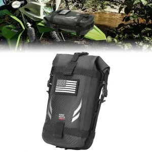 KEMIMOTO 500D PVC Waterproof Motorcycle Front Fender Bag 3.5L Universal Adventure Dirt Bike Rear Crash Bar Frame Enduro Tool Bag Off-road Motocross Electric Dirt Bike