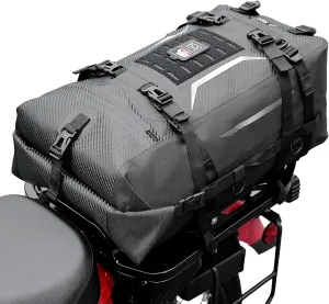 KEMIMOTO Motorcycle Tail Bag 35L Totally Waterproof Backpack Motor Saddle Pannier Bag Rear Rack Trunk Travel Luggage for Adventure Sport Street