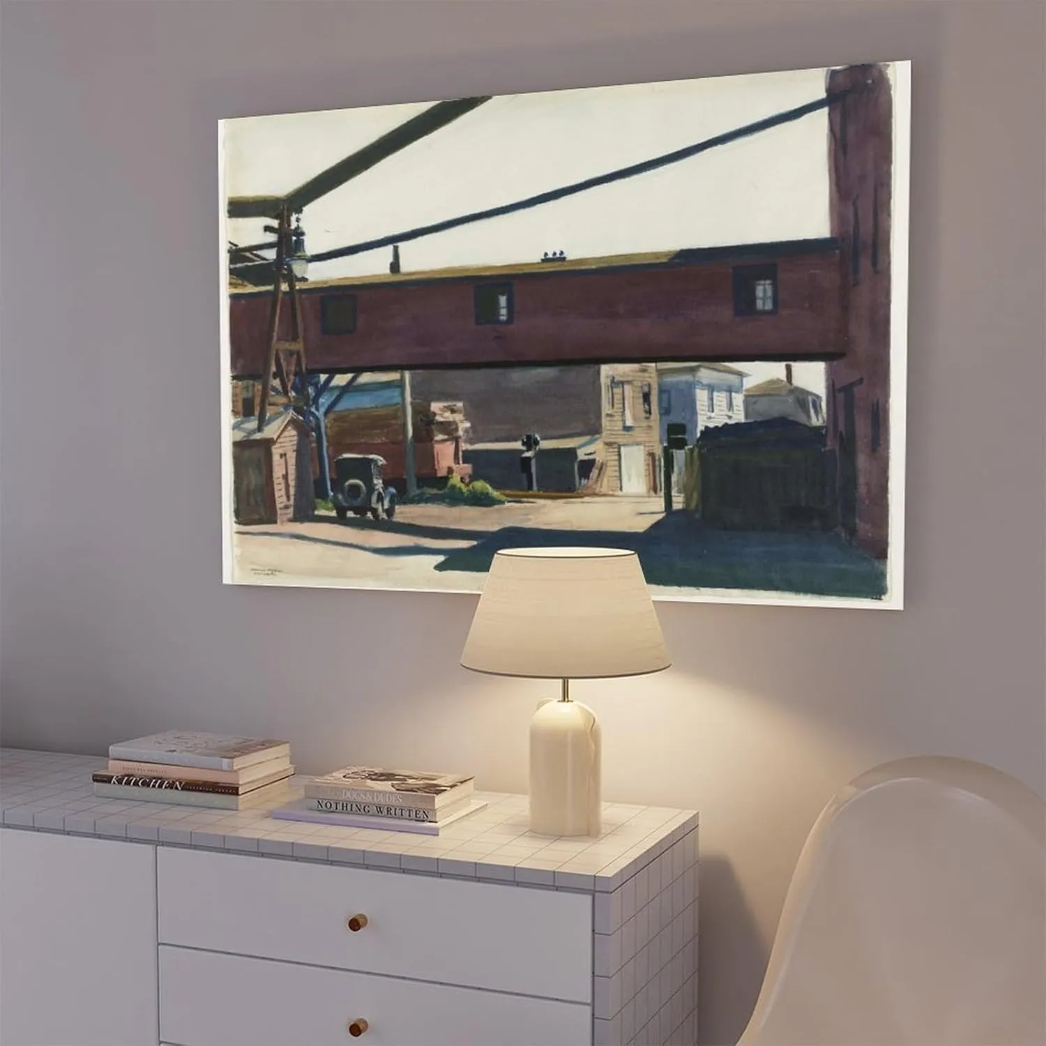 KIPNG Edward Hopper Poster, Gallery Art HomeBox Factory, Gloucester Canvas Poster Bedroom Decor Sports Landscape Office Room Decor Gift Frame-style20x30inch(50x75cm)