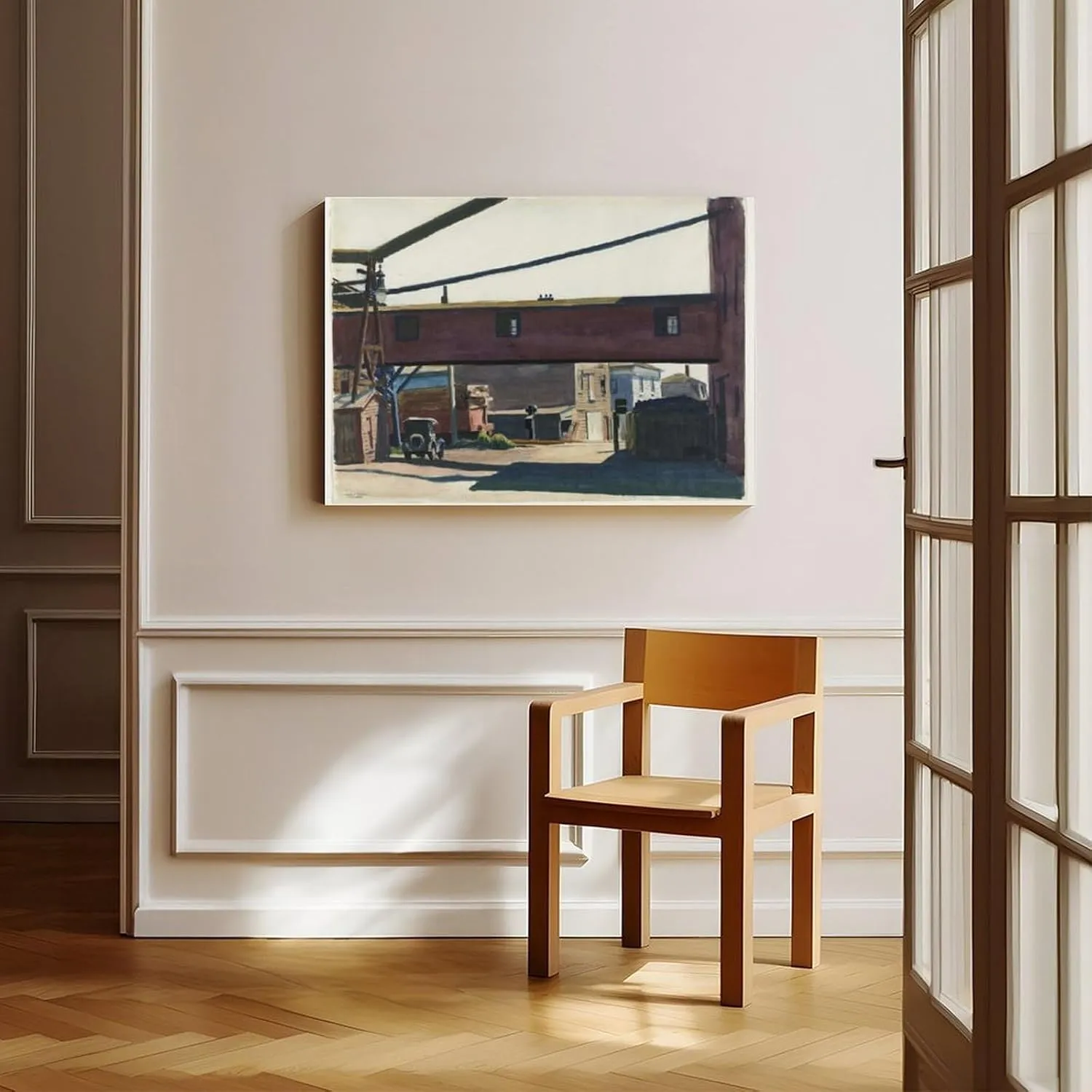 KIPNG Edward Hopper Poster, Gallery Art HomeBox Factory, Gloucester Canvas Poster Bedroom Decor Sports Landscape Office Room Decor Gift Frame-style20x30inch(50x75cm)