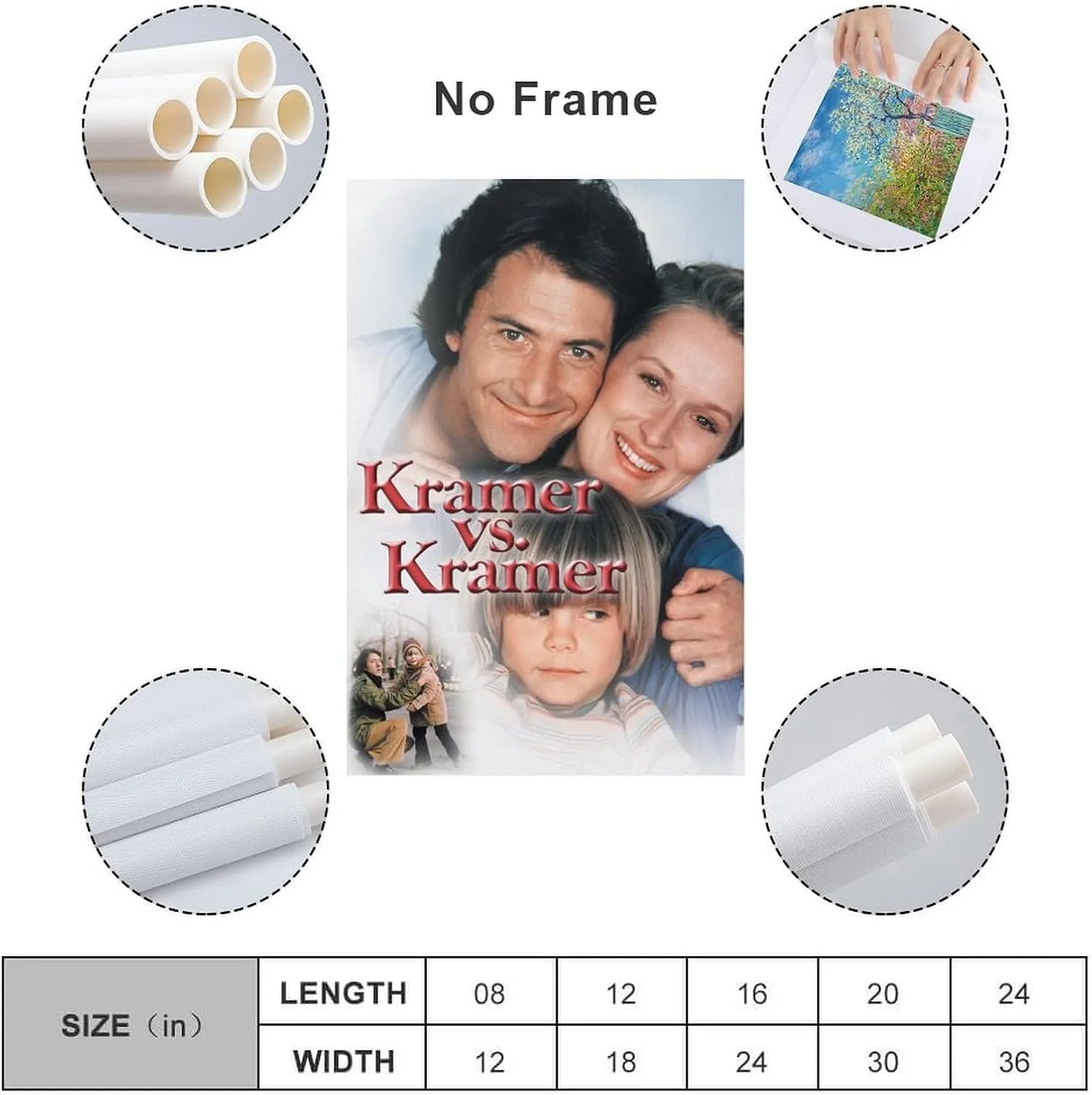 Kramer Vs. Kramer Movie Poster Canvas Prints Canvas Art Poster And Wall Art Picture Print Modern Family Bedroom Decor Posters 16x24inch(40x60cm)