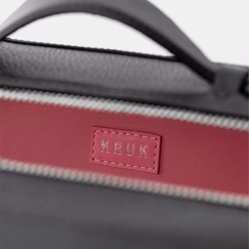 KRUK Checkered Leather Backpack