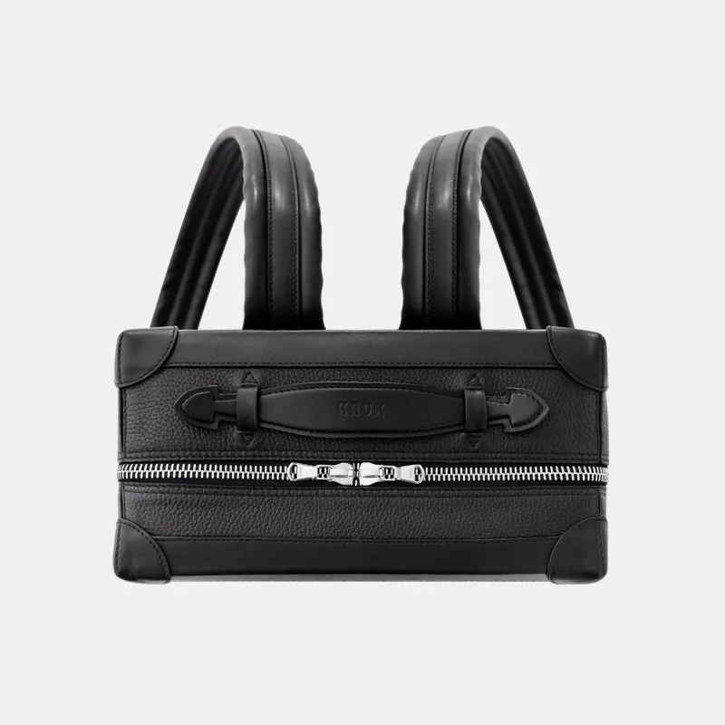 KRUK Checkered Leather Backpack
