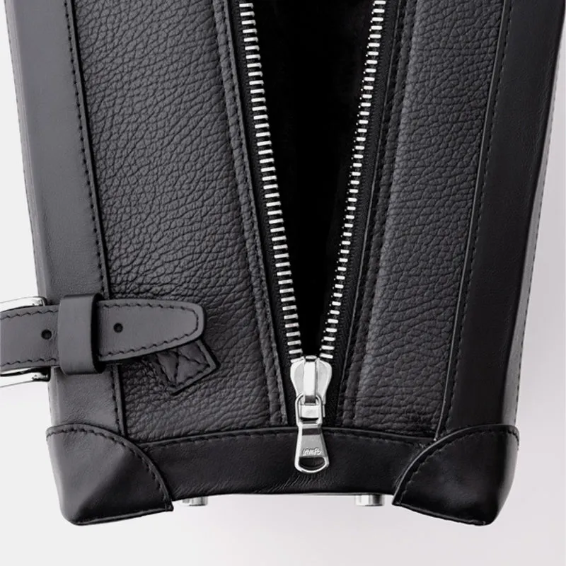 KRUK Checkered Leather Backpack