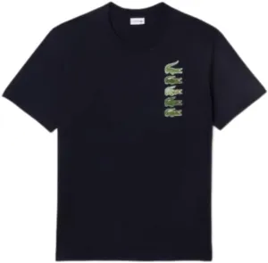 Lacoste Men's Tall Fit Crocodile Print T-Shirt