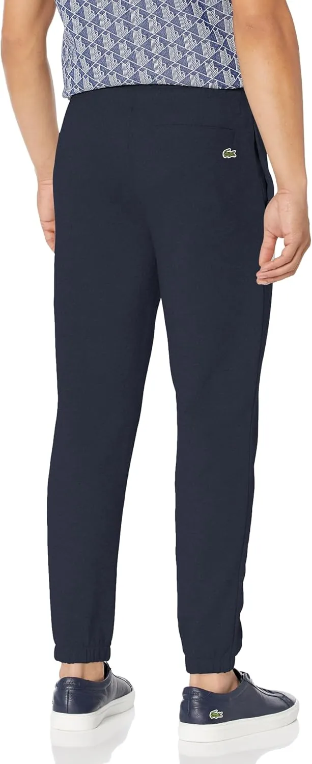 Lacoste Men's Tapered Fit Sweatpants W/Adjustable Waist & Medium Croc Graphic on The Front Hip