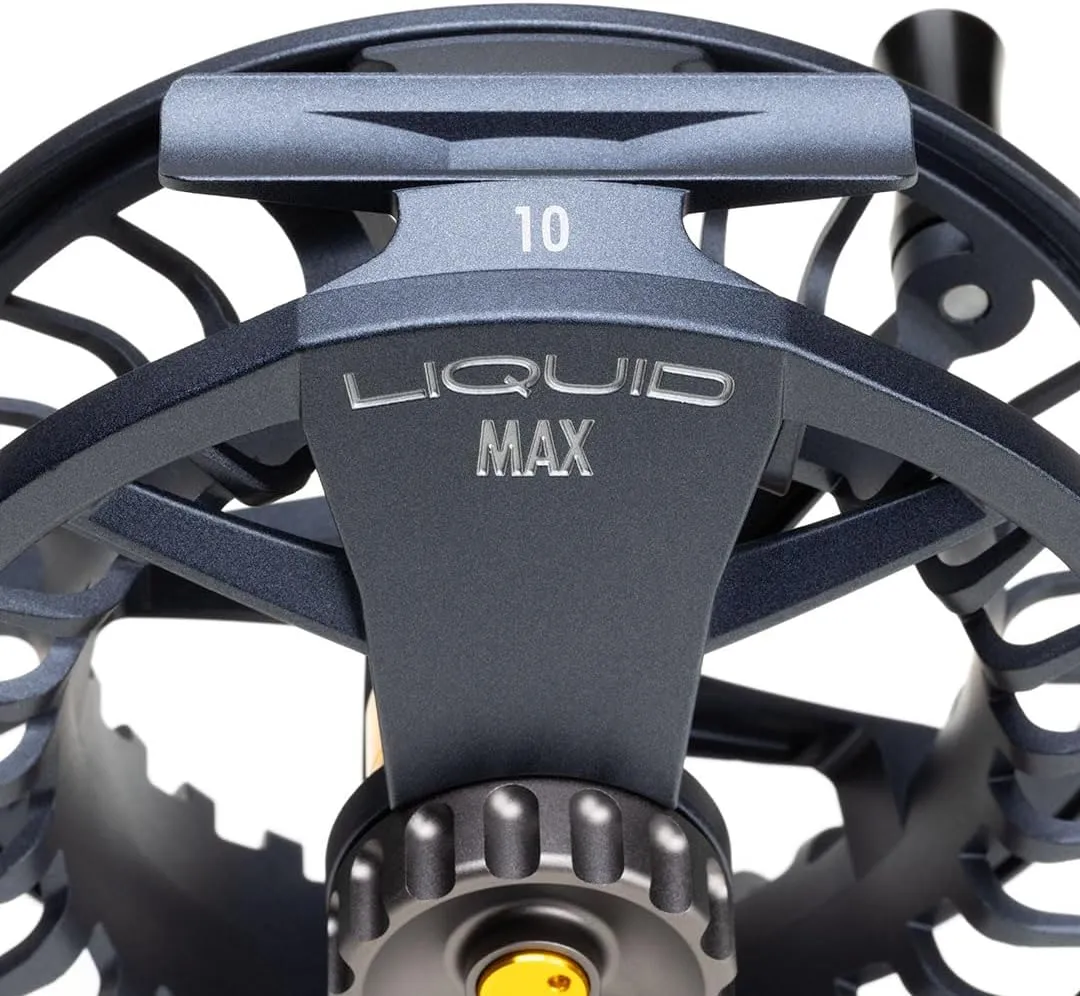 LAMSON | Liquid Max Fly Fishing Reel | Saltwater | Super Large Arbor, Pressure cast Aluminum, Waterproof Big Game Drag