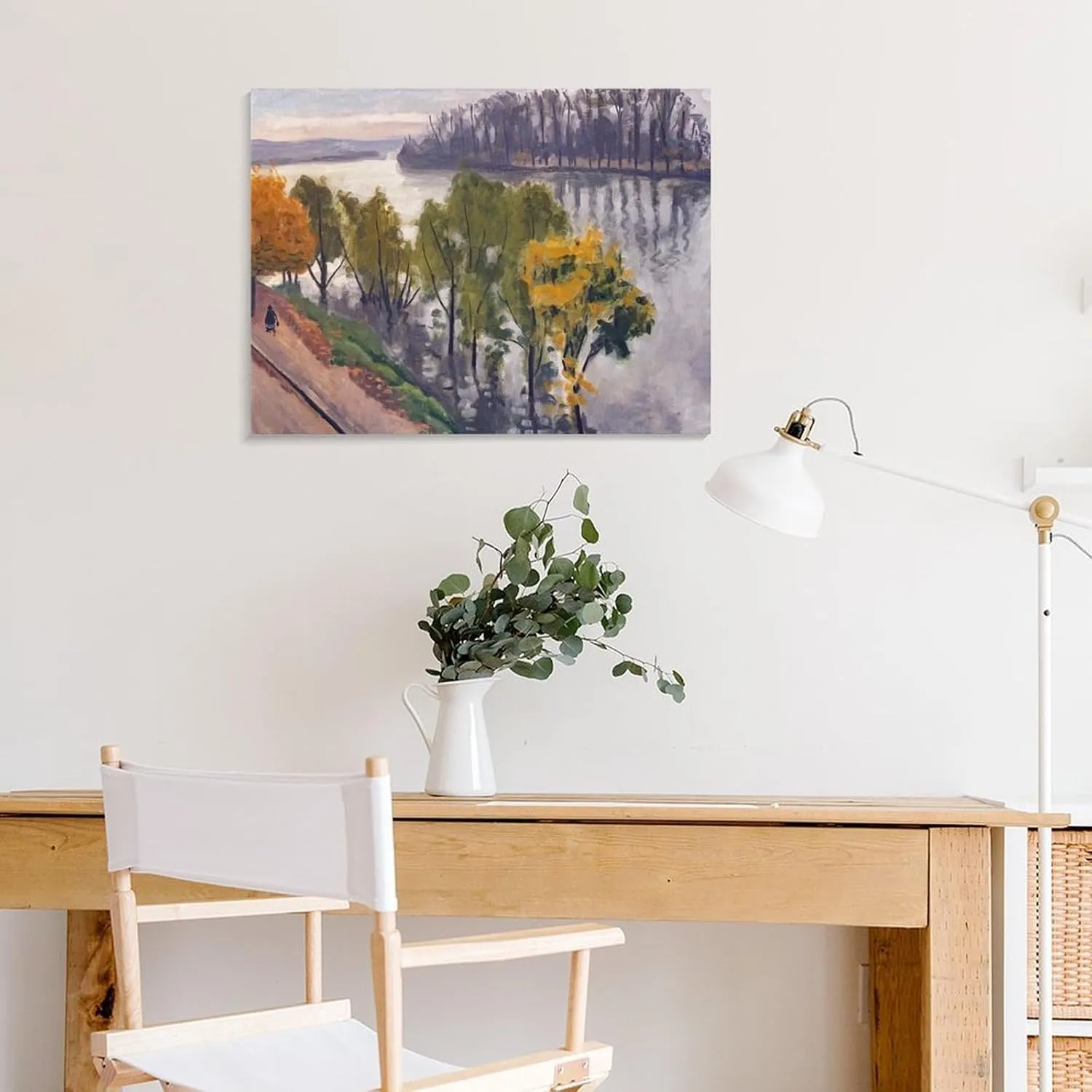 Landscape Painting The Seine at La Frette in Autumn Albert Marquet Canvas Prints Canvas Art Poster And Wall Art Picture Print Modern Family Bedroom Decor Posters 20x26inch(51x66cm)