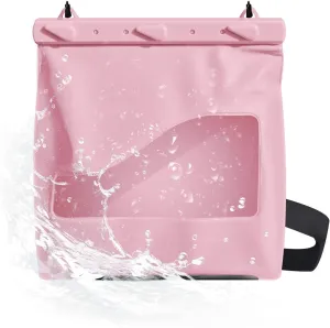 LAQ DESiGN STAYDRY Waterproof Dry Bag with Shoulder Strap for Kayaking, Fishing, Diving, Hiking, Camping, Beach Waterproof Bag, Secure Closure To Keep Your Valuables Dry-Large (Pink)