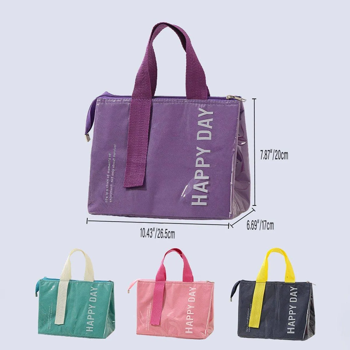 Large Capacity Lunch Bag Outdoor Picnic Aluminum Foil Portable Thermal Bag