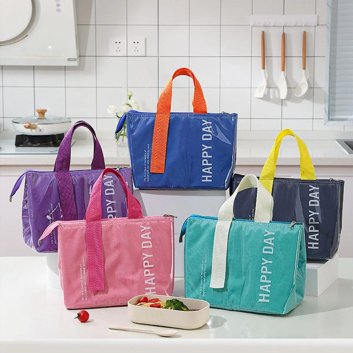 Large Capacity Lunch Bag Outdoor Picnic Aluminum Foil Portable Thermal Bag