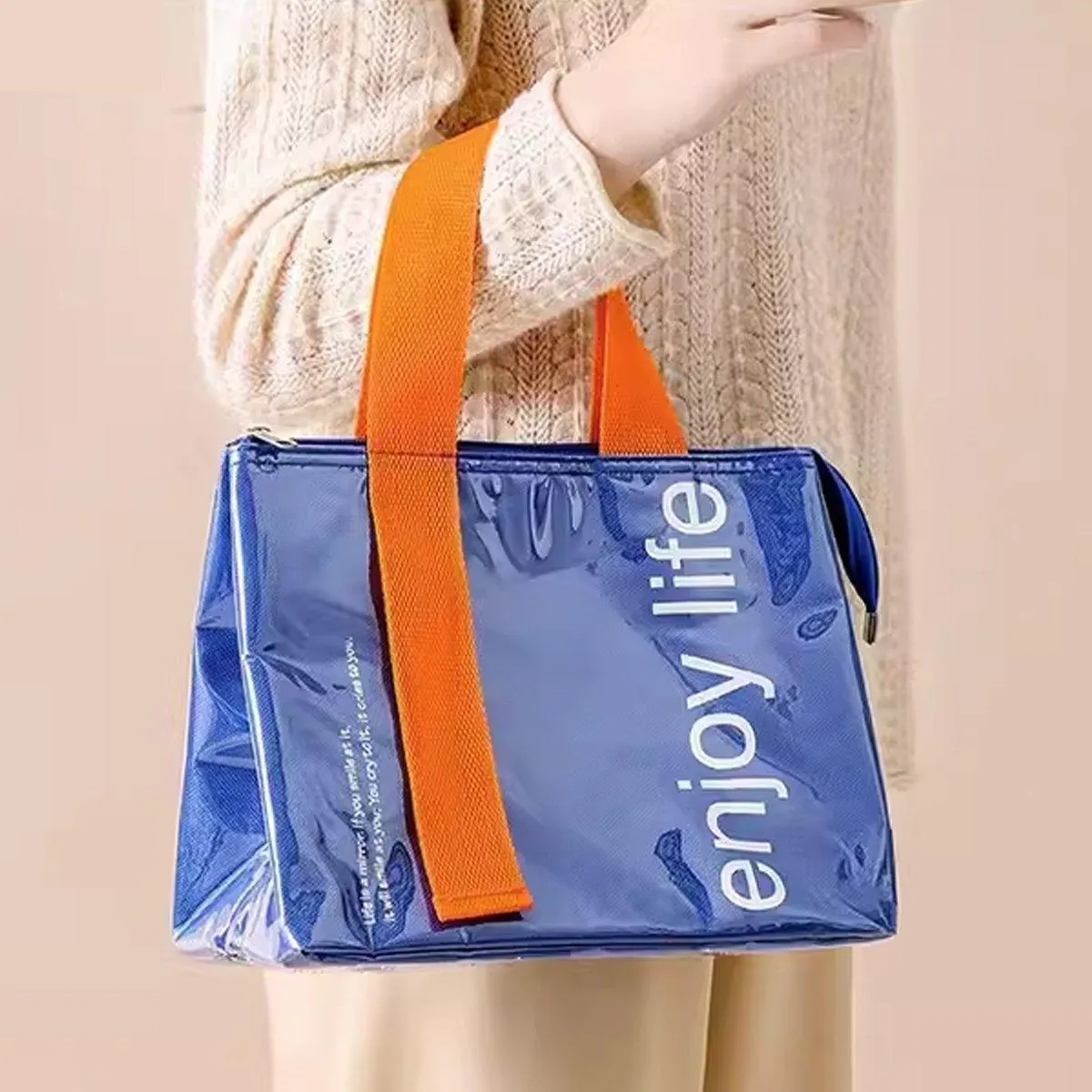 Large Capacity Lunch Bag Outdoor Picnic Aluminum Foil Portable Thermal Bag