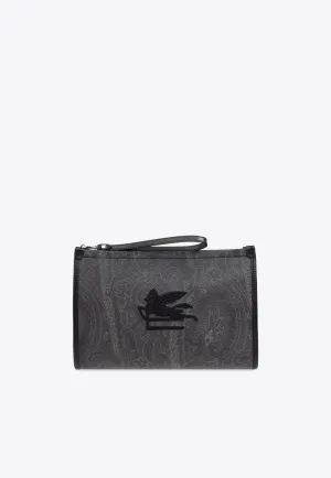 Large Essential Paisley-Print Pouch Bag