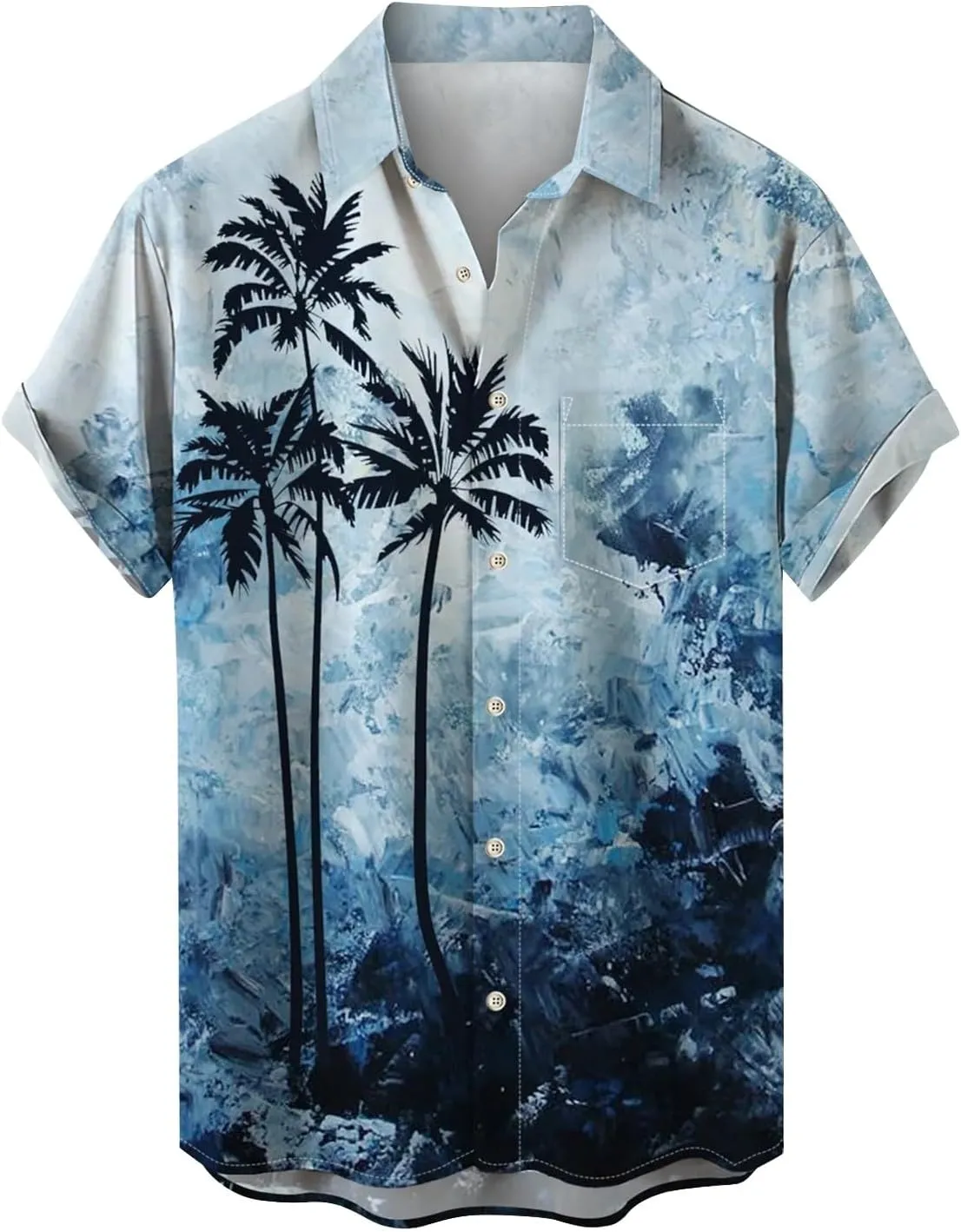 LCMTWX Button Up Shirt Men Color Matching Lapel Button Half Sleeve Shirt T Shirt Short Sleeve Shirt Summer Mens Shirts