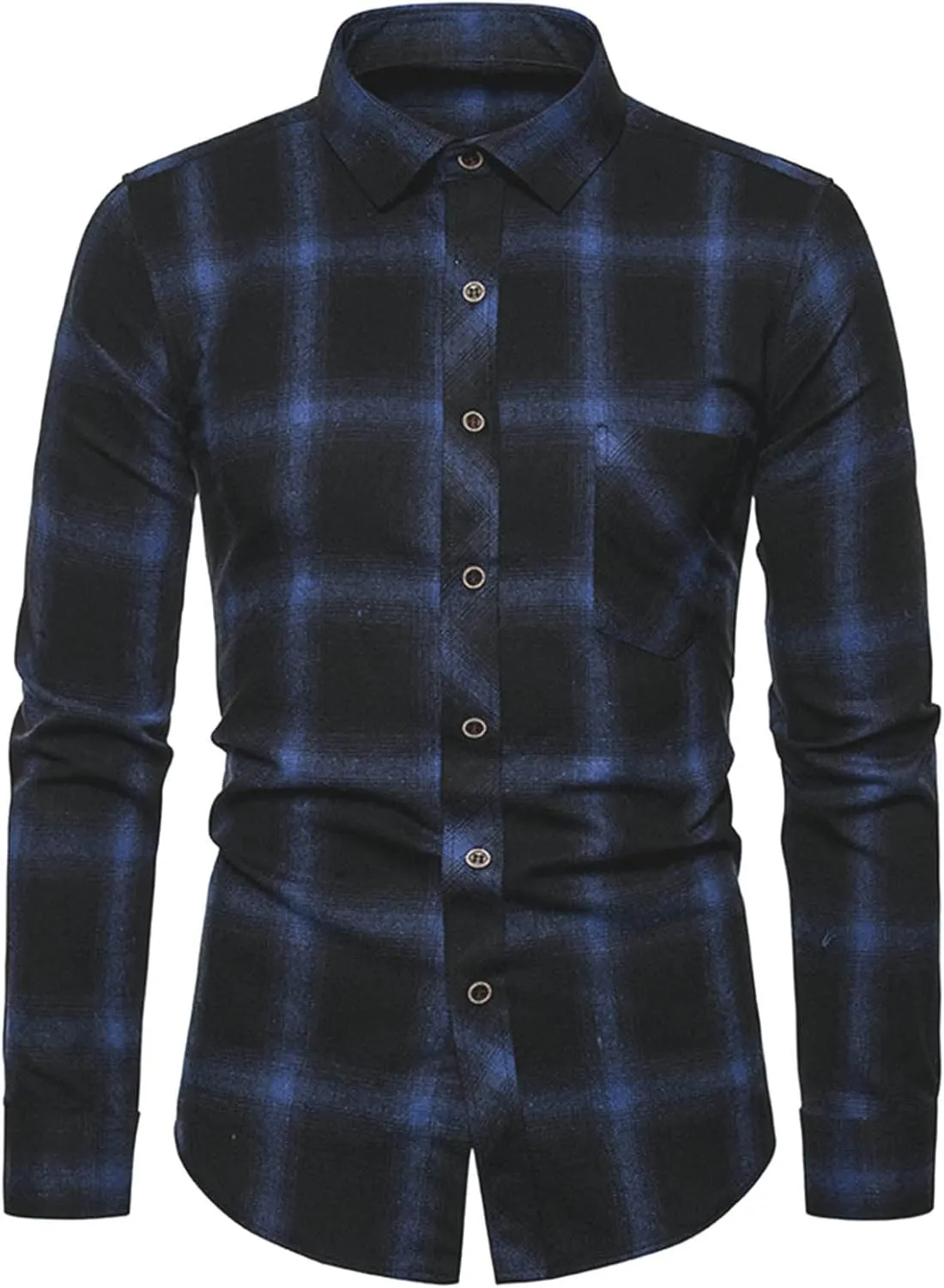 LCMTWX Men's Hooded Shirt Jacket Square Printing Lightweight Breathable Long Sleeve Lapel Formal Fleece Button Down Shirt