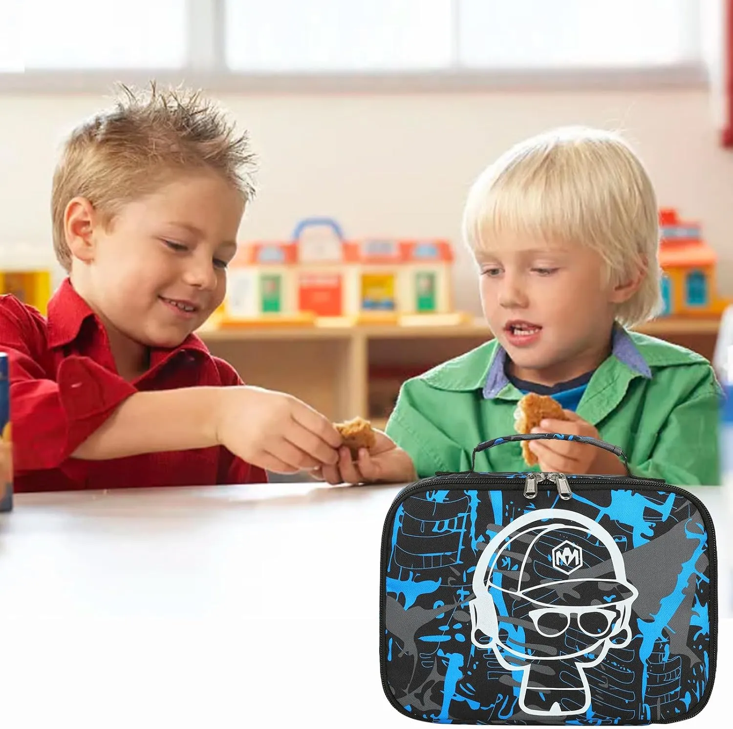 LEDAOU Lunch Bag Kids Insulated Lunch Box Girl Boy Insulated Reusable Lunch Bag for School Picnic Hiking Work