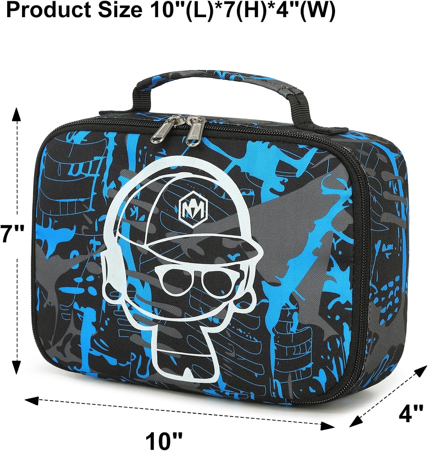 LEDAOU Lunch Bag Kids Insulated Lunch Box Girl Boy Insulated Reusable Lunch Bag for School Picnic Hiking Work