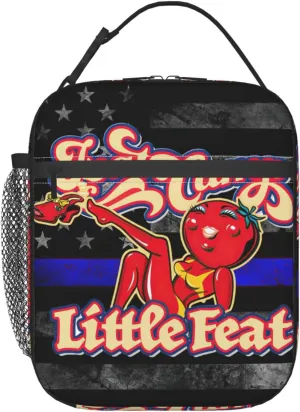Little Music Feat Lunch Bag Reusable Lunch Box Funny Leakproof Tote Bag Lunch Container Meal Holder Beautiful Handbag Zipper Cooler Bags for Gym