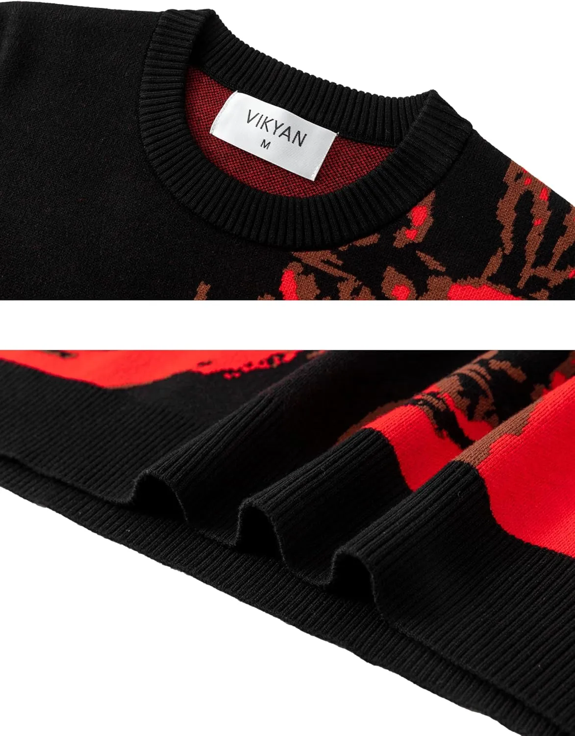 Long Sleeve Anime Knitted Streetwear Sweater Graphic Hip Hop Harajuku Vintage Knit Sweaters