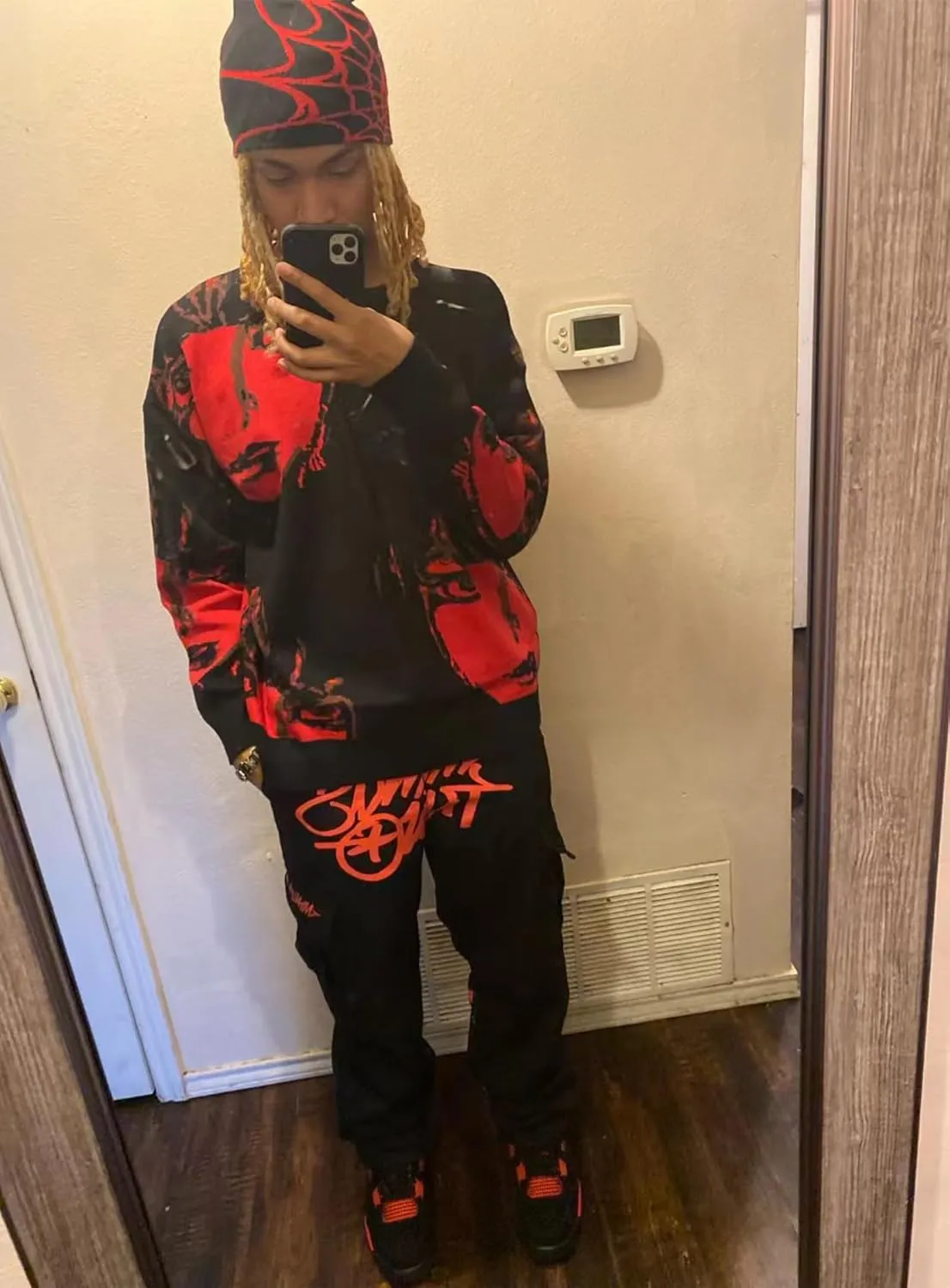 Long Sleeve Anime Knitted Streetwear Sweater Graphic Hip Hop Harajuku Vintage Knit Sweaters