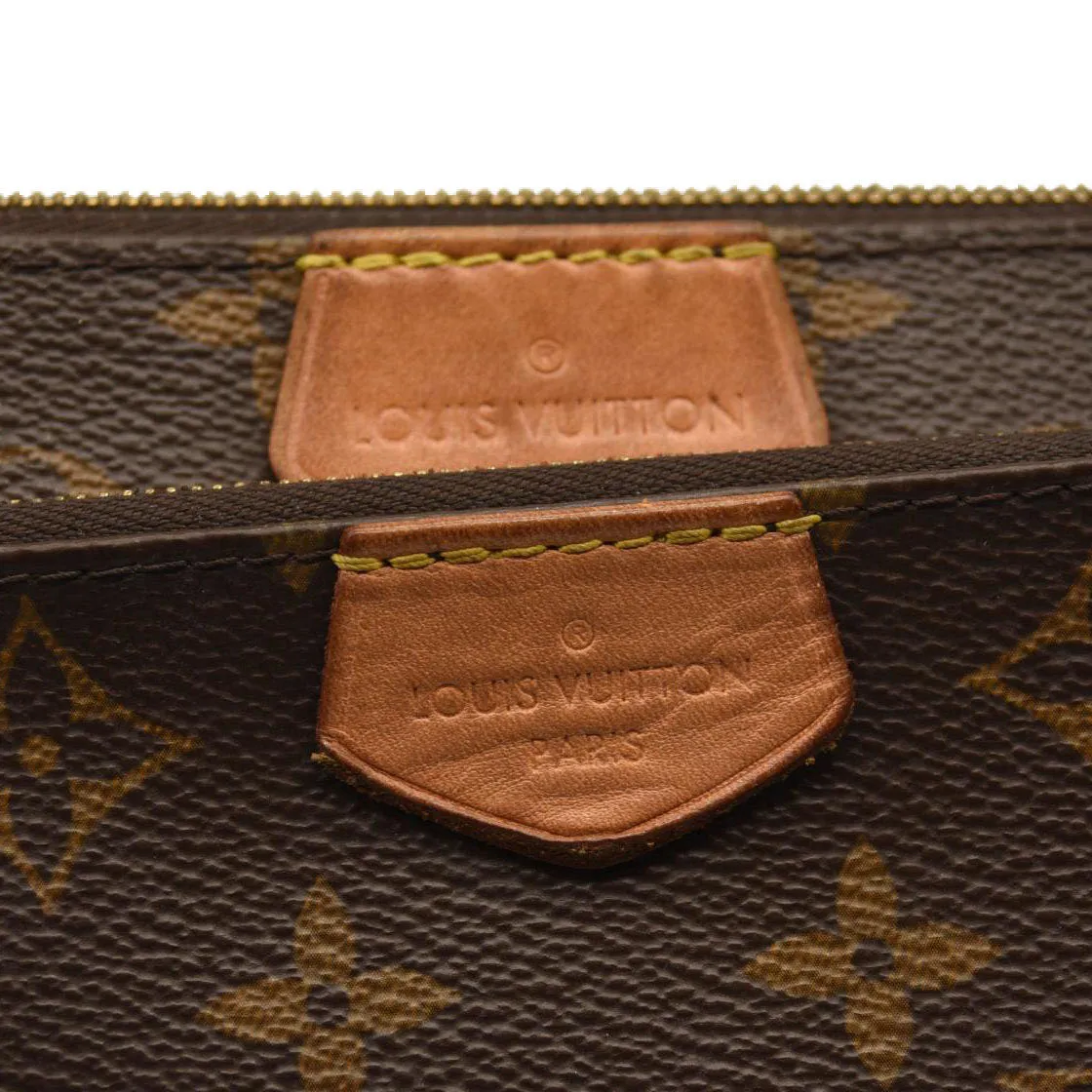 LOUIS VUITTON Monogram Multi Pochette Accessories Rose Clair