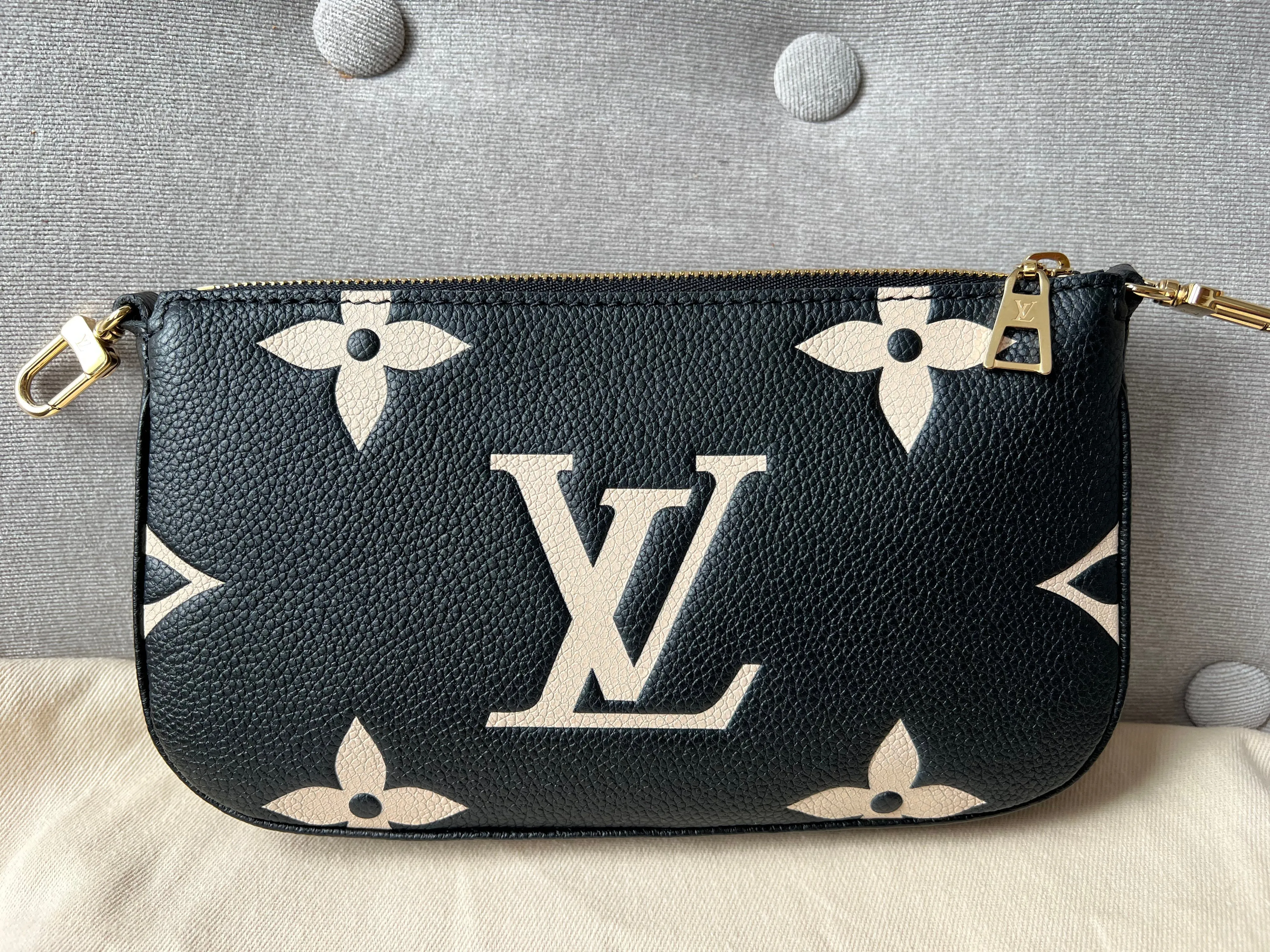 Louis Vuitton Multi Pochette Accessoires Black Beige Empreinte (RRP £2120)