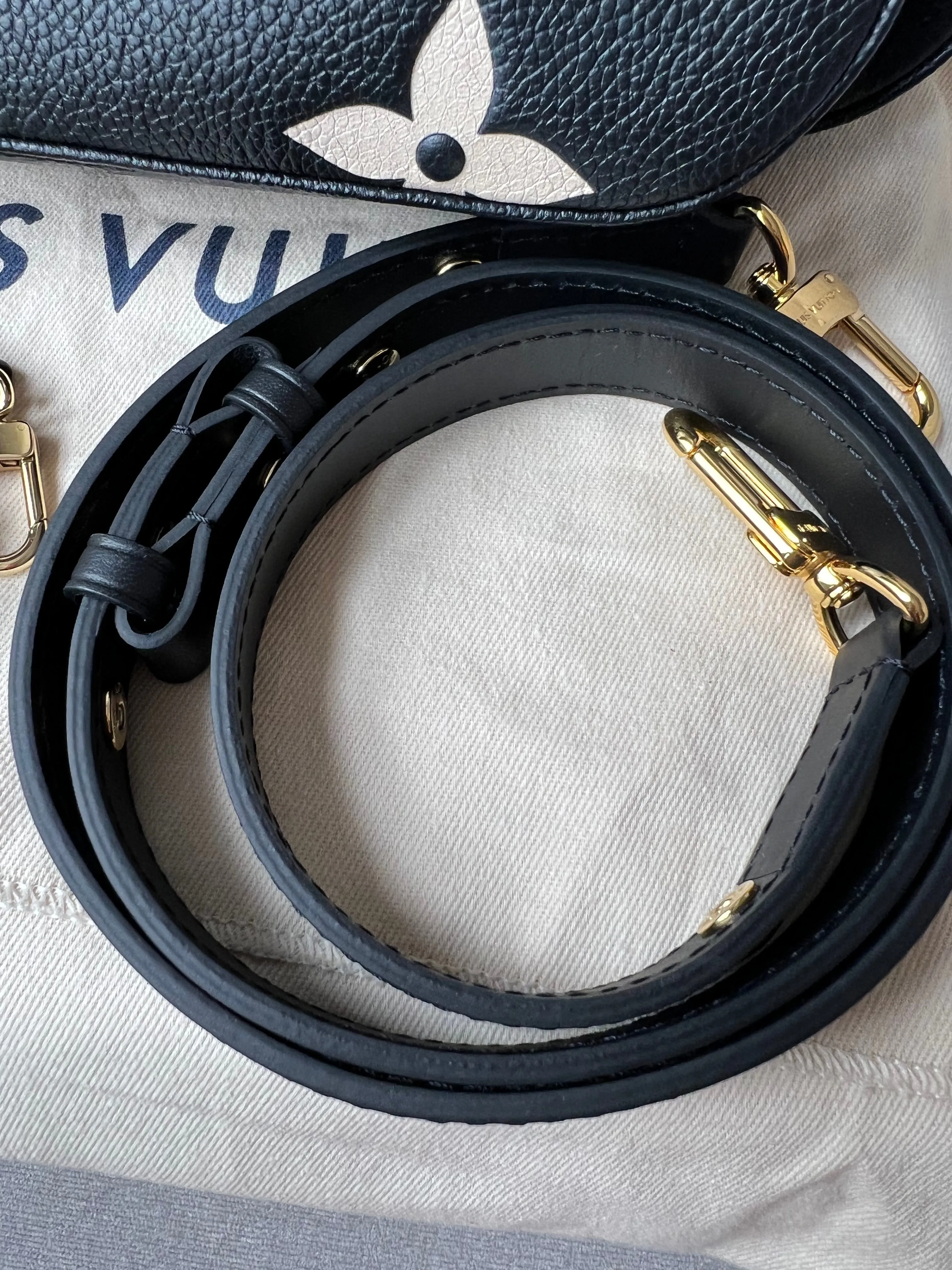 Louis Vuitton Multi Pochette Accessoires Black Beige Empreinte (RRP £2120)
