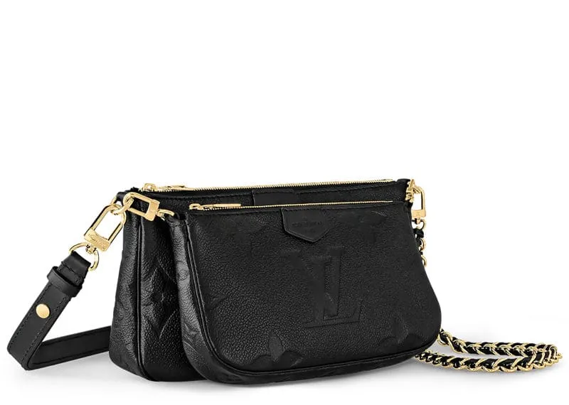 Louis Vuitton Multi Pochette Monogram Empreinte Black