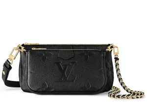 Louis Vuitton Multi Pochette Monogram Empreinte Black