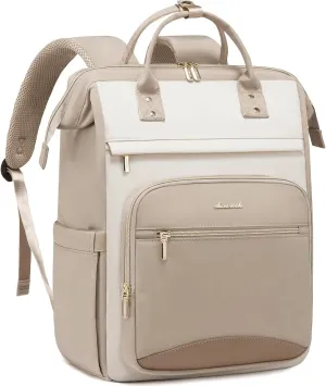 LOVEVOOK Laptop Backpack for Women, 17.3 Inch Work Laptop Bag, Large Capacity Travel Backpack Purse, Waterproof Nurse Bag Teacher Backpack, Professional Business Computer Backpack