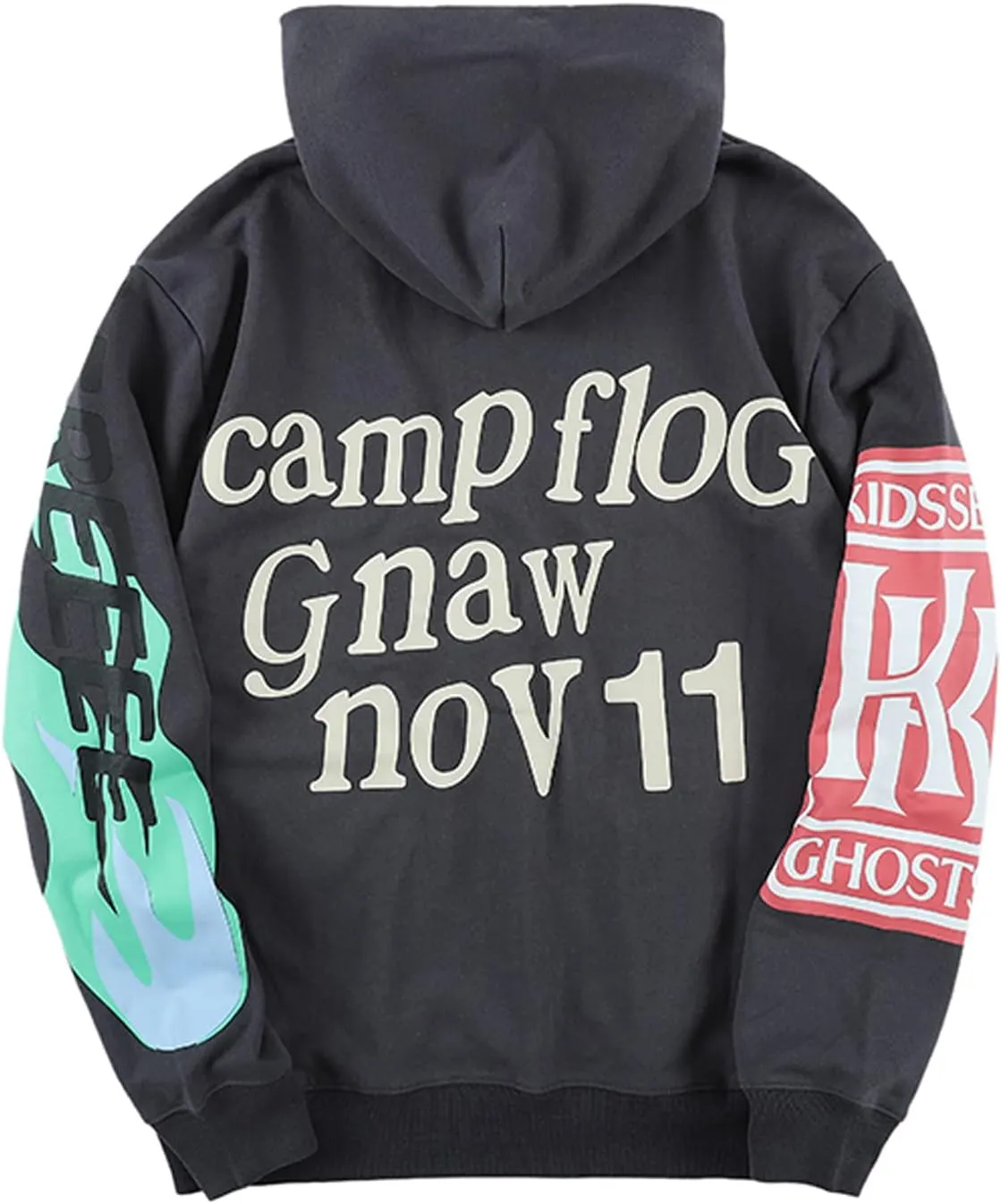 Lucky I See Ghosts Hoodie KY West Hoodie Men's Vintage Graphic Hip Hop Pullover Heavyweight Hoodies