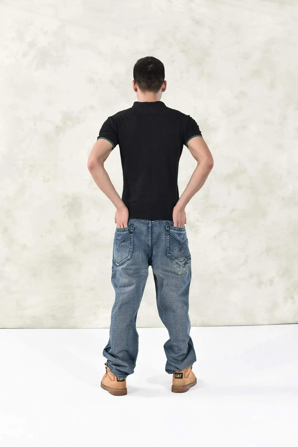 LUOBANIU Men's Baggy Jeans Hip Hop Jeans Loose fit 90s Vintage Cargo Pants Baggy Fit Fashion Dance Skater Skateboard Pants
