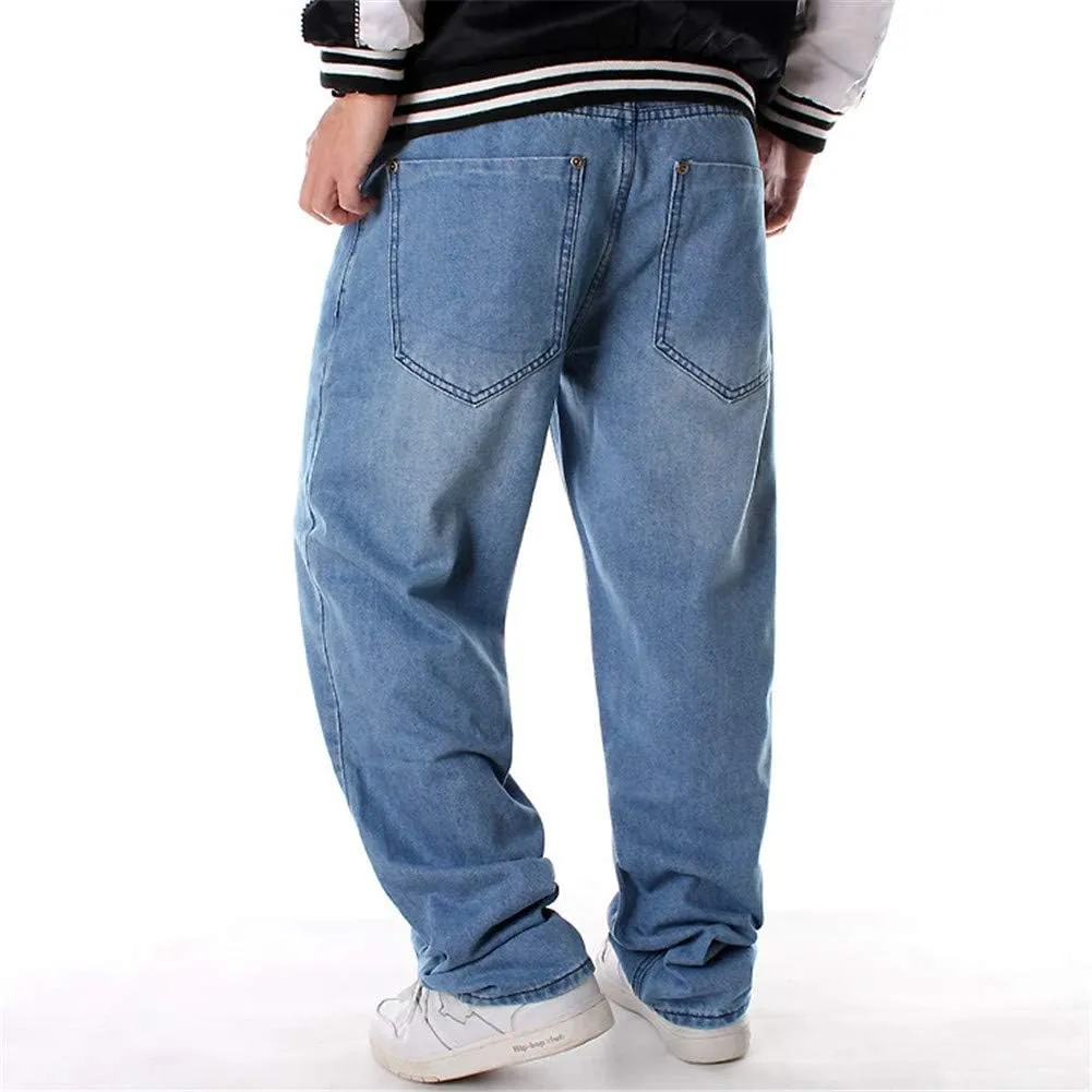 LUOBANIU Men's Baggy Jeans Hip Hop Loose fit 90s Vintage Cargo Fashion Dance Skater Skateboard Pants